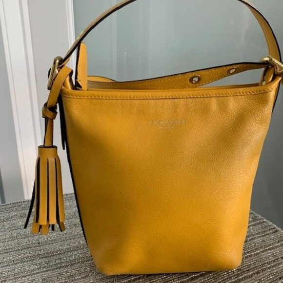 Coach Legacy Mini Duffle in Sunflower Yellow with Signature Leather Tassels - Picture 4 of 8